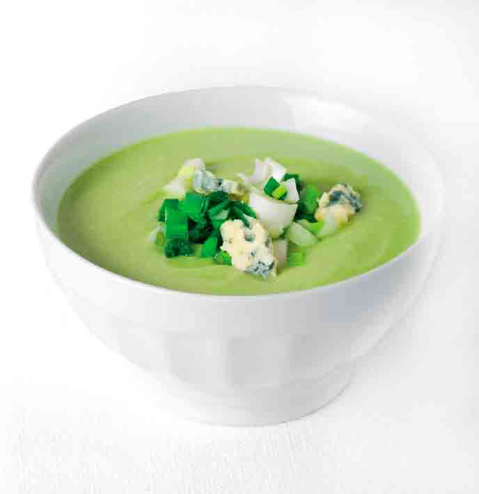 Hass Avocado and Blue Cheese Cold Soup